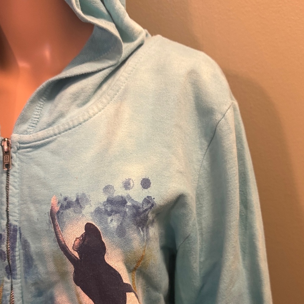 100% Cotton The Little Mermaid Graphic Zip-Up Hoodie size XL - Picture 4 of 7